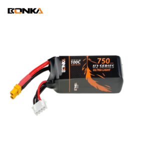 BONKA FPV 750mAh 100C 3S Ultra Series Racing LiPo